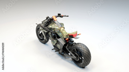 Futuristic 3D Motorcycle Concept 7 Camo