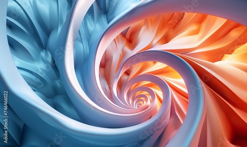 Spiral background 3d design  generated by AI