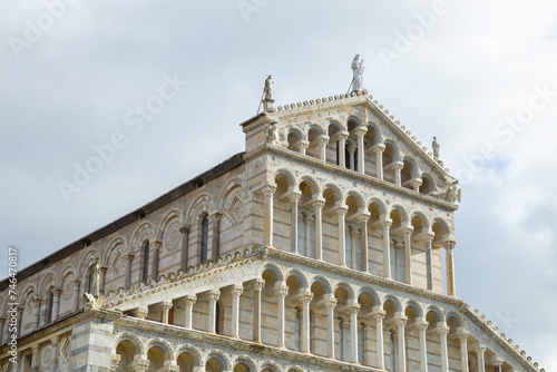 Leaning Tower of Pisa details, Italy