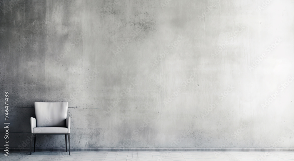 armchair on the background of empty wall. armchair on the background of empty wall.