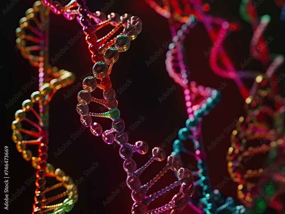 Abstract DNA. Medical background