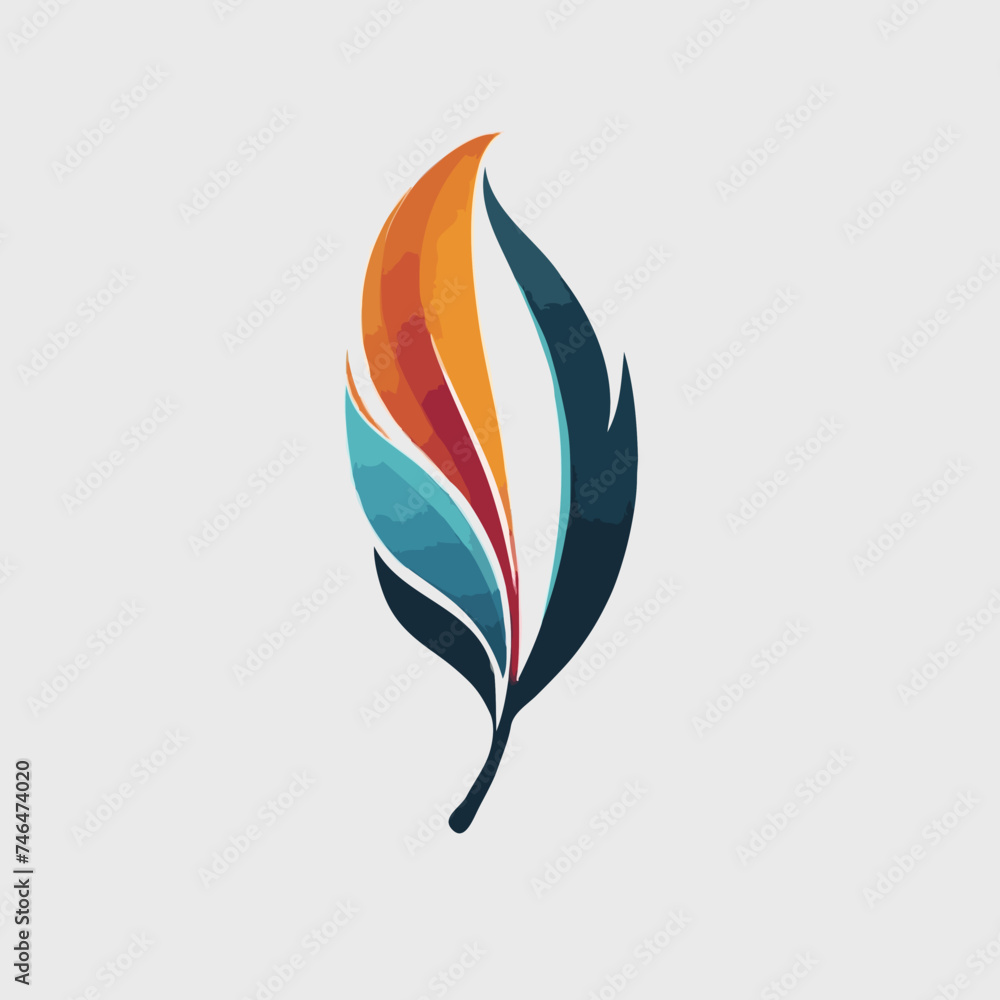 Colorful feather illustration
Colorful feather illustration