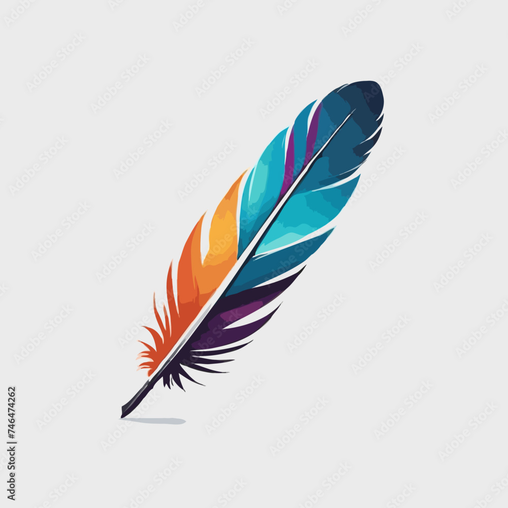 Colorful feather illustration
Colorful feather illustration