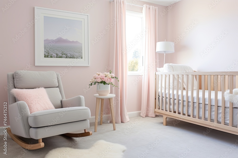 Solid Crib: Muted Pastel Nursery Designs evoking a Gentle Nursery Vibe Solid Crib: Muted Pastel Nursery Designs evoking a Gentle Nursery Vibe