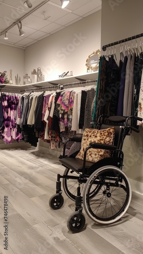 Wheelchair accessible fashion boutique style meets functionality shopping joy