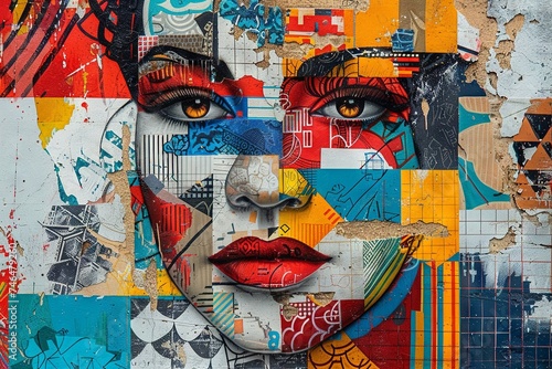 Obraz na płótnie Brazilian Art Vibrancy: Street to Sculpture Collage
w salonie