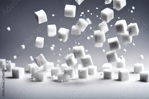 Falling Sugar Cubes