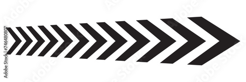 Vector set of black arrows icon with blend effect. Vector isolated on white background. Vector illustration.