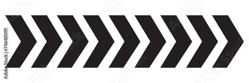 Vector set of black arrows icon with blend effect. Vector isolated on white background. Vector illustration.