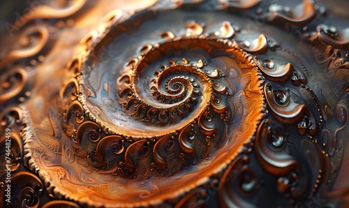 Spiral background 3d design  generated by AI