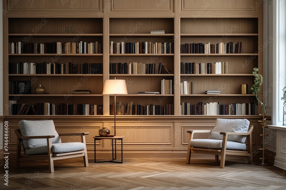 Timeless Classic Library Interiors: Scandinavian Simplicity with Solid Wood Benches Timeless Classic Library Interiors: Scandinavian Simplicity with Solid Wood Benches