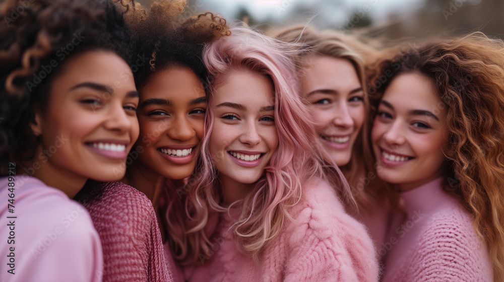 Smiles of Unity Studio Portraits Capture the Happy Faces of Women Celebrating Friendship.