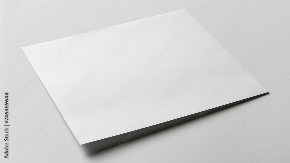 blank white paper on white background. blank white paper on white background.
