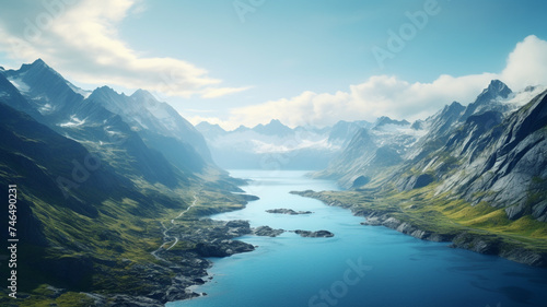 Green mountains and tranquil lakes © sema_srinouljan