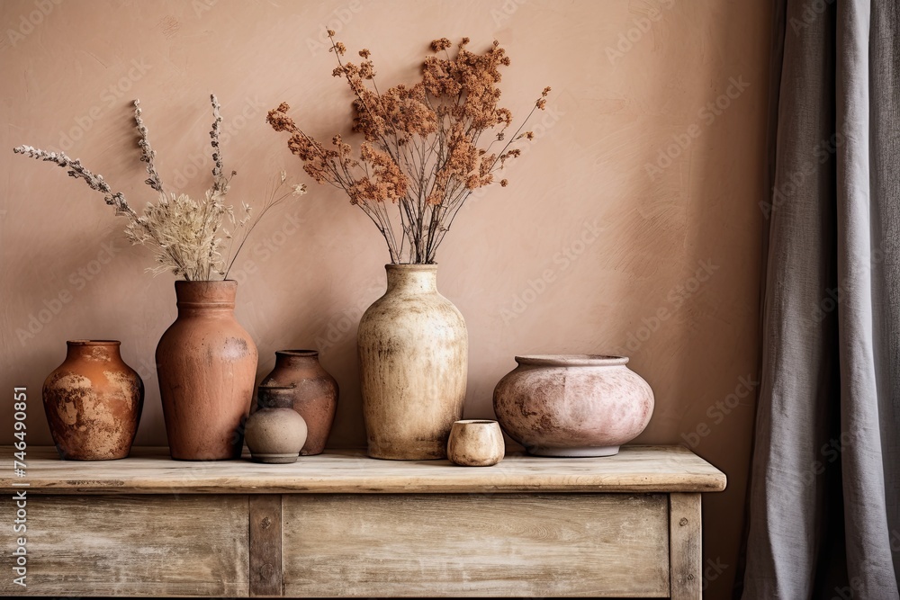 Terracotta Vases and Dried Flowers: Vintage Parisian Bedroom Decors