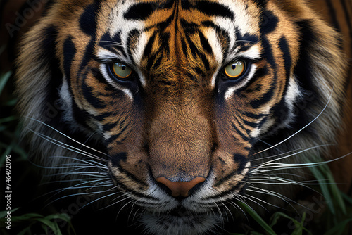 eyes tiger on background © Tidarat