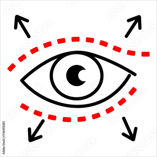 blepharoplasty icon vector illustration symbol