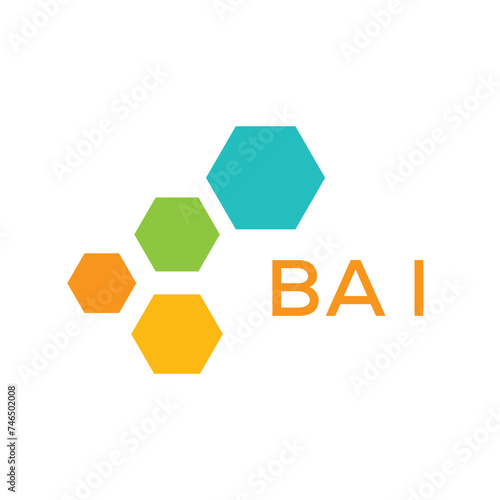 BAI Letter logo design template vector. BAI Business abstract connection vector logo. BAI icon circle logotype.
