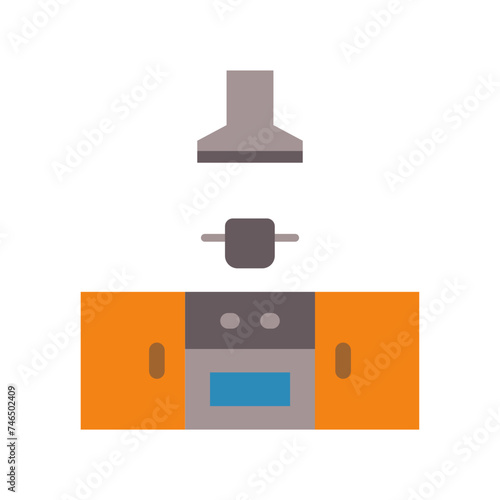 Stove Flat Style
