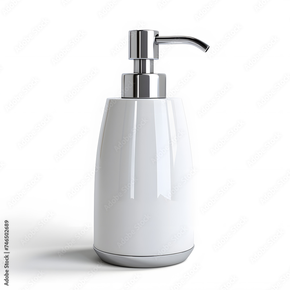 Obraz premium Soap dispenser mock up isolated on White Background
