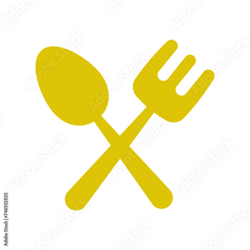 Fork and Spoon Flat Style