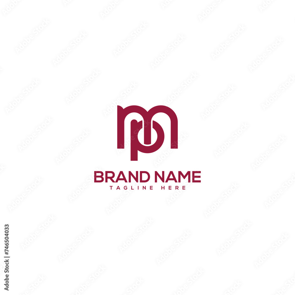 Abstract minimal letter MP PM logo design vector element. Initials business logo. Abstract minimal letter MP PM logo design vector element. Initials business logo.