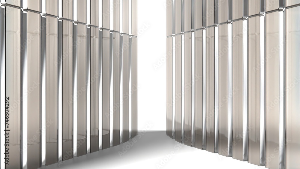 Abstract Background with Crystal and Walls and Concrete Floor Clean Design Elements and Sophisticated Architecture Elegant and Modern 3D Rendering Abstract Background with Crystal and Walls and Concrete Floor Clean Design Elements and Sophisticated Architecture Elegant and Modern 3D Rendering