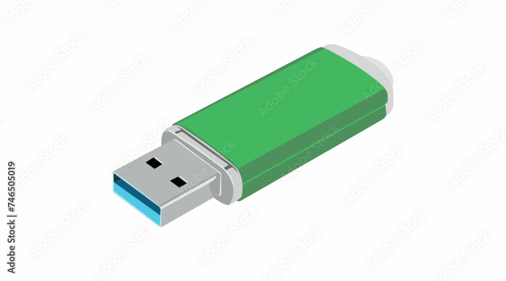 Vector Isolated Illustration of a USB device Vector Isolated Illustration of a USB device