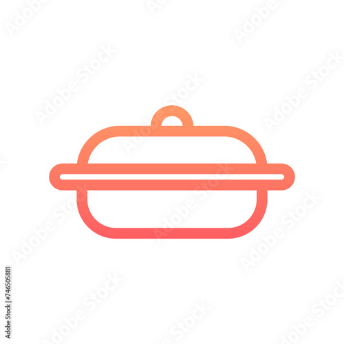 Cooking Pan Gradient Linear Style