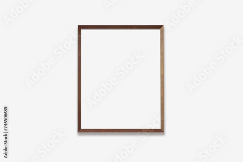 8x10 vintage brown wood frame mockup for artwork, wood frame mock up