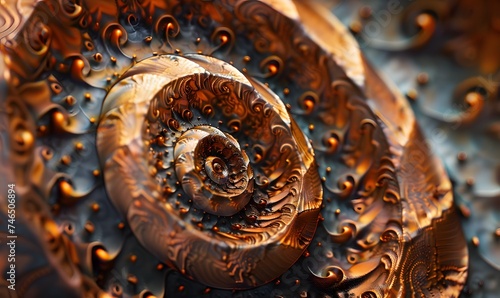 Spiral background 3d design, generated by AI © Gendar SINURO