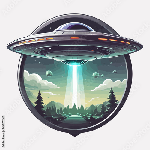 Ufo Cartoon Design Very Cool