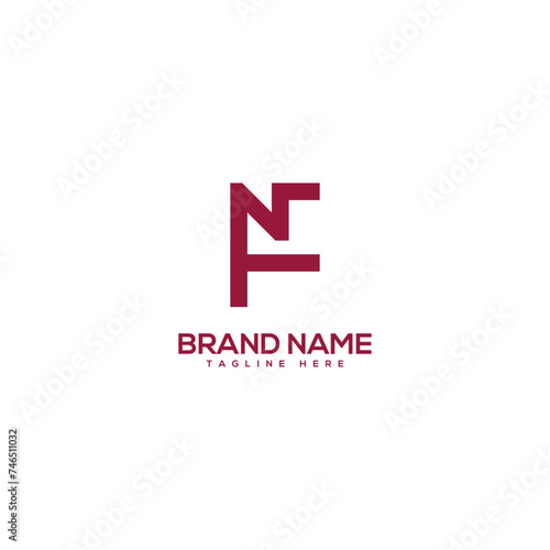 Free Download Modern creative letter FN NF logo design vector element. Initials business logo. - GFXLoad