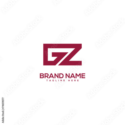 Modern creative letter GZ ZG logo design vector element. Initials business logo.