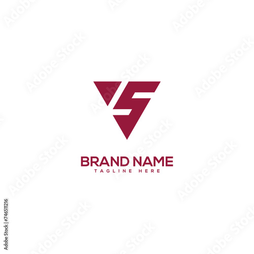 Free Download Modern creative letter VS SV logo design vector element. Initials business logo. - GFXLoad