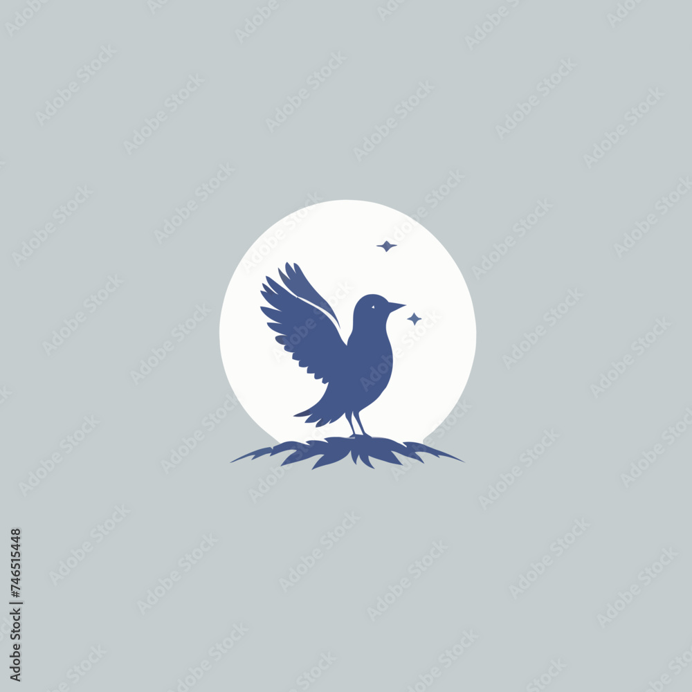 Bird logo Cartoon Design Very Cool Bird logo Cartoon Design Very Cool