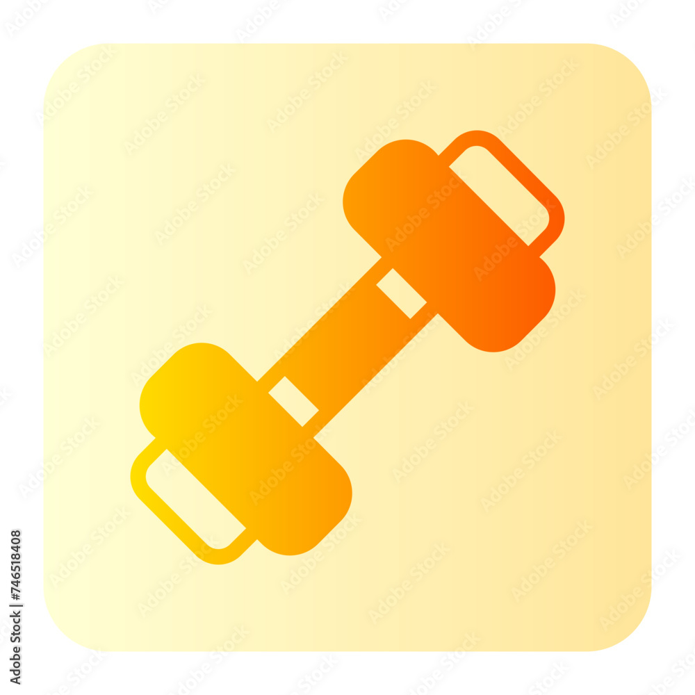 dumbbell gradient icon dumbbell gradient icon