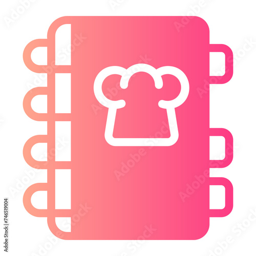 recipe book gradient icon