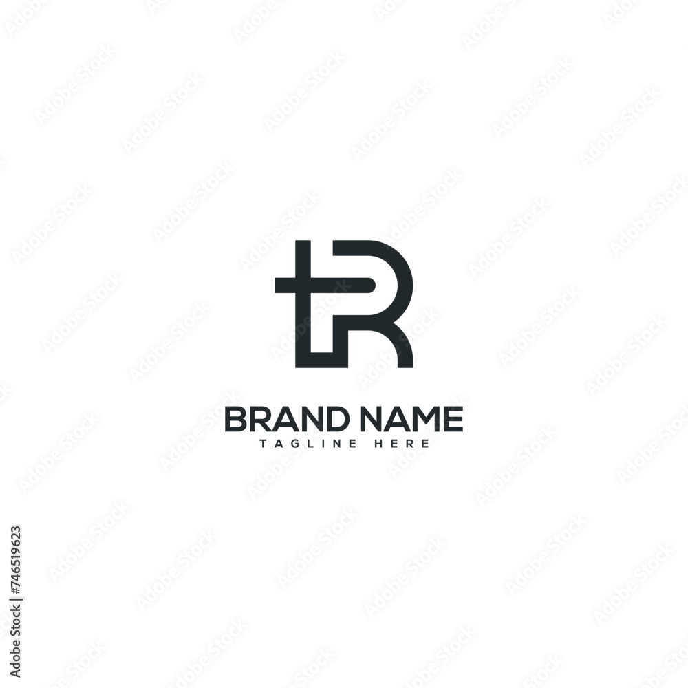 Modern letter TR RT logo design vector template. Initials monogram icon. Modern letter TR RT logo design vector template. Initials monogram icon.