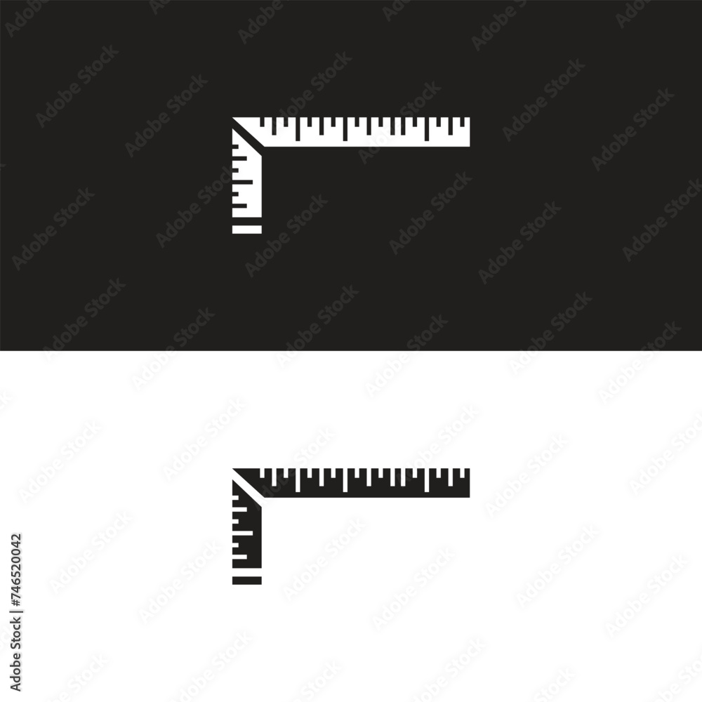 Black scale for rulers. Different units of measurement. Vector illustration Black scale for rulers. Different units of measurement. Vector illustration