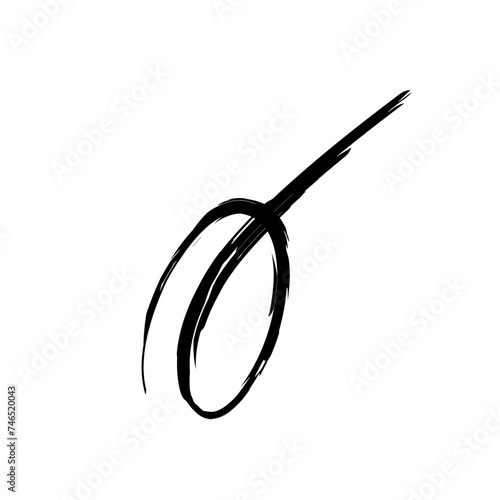 Set of handmade lines, brush lines, underlines. Hand-drawn collection of doodle style various shapes. Art Lines. Isolated on white. Vector illustration