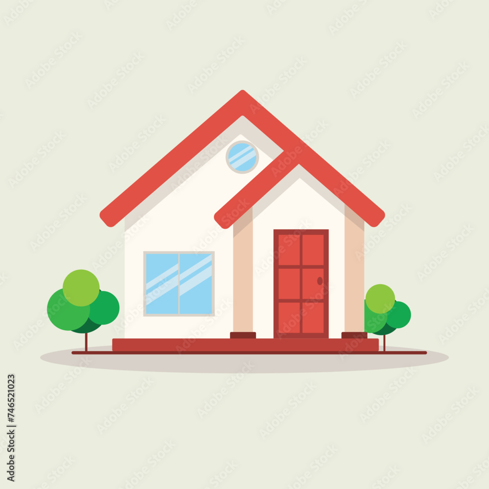 Fototapeta premium Home icon vector design free download