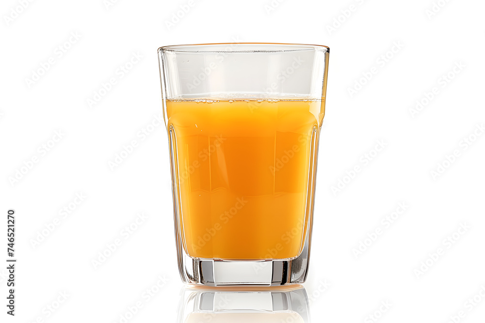 Orange juice glass isolated on white background Orange juice glass isolated on white background