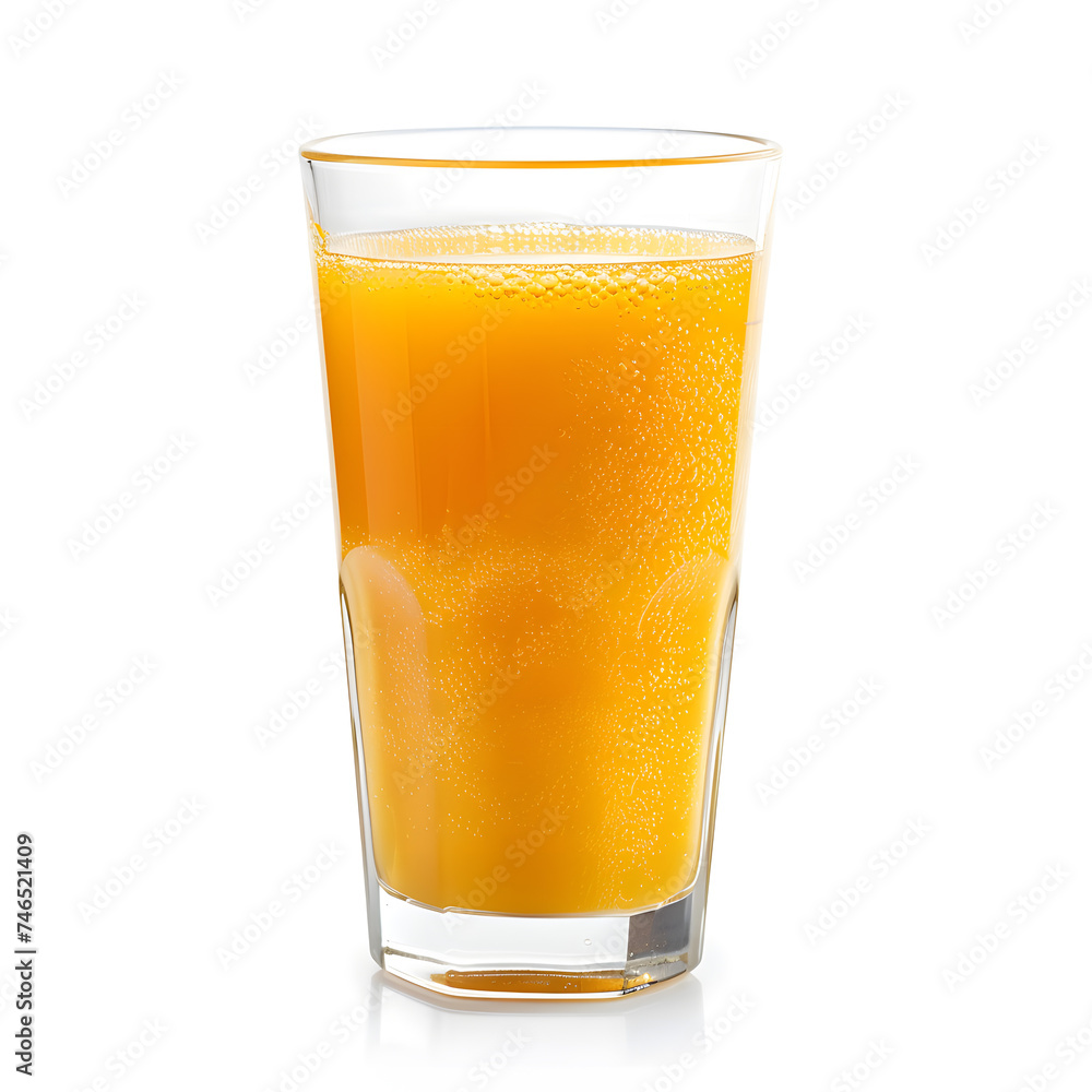 Orange juice glass isolated on white background Orange juice glass isolated on white background