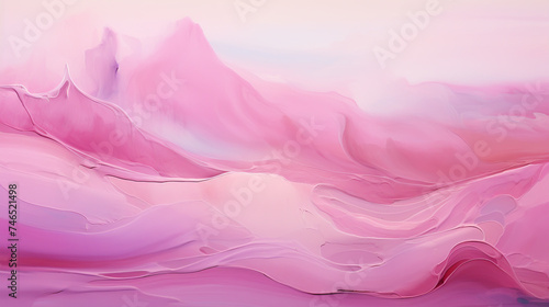 Glamor image of the essence of beauty, pastel pink waves. The concept of natural beauty