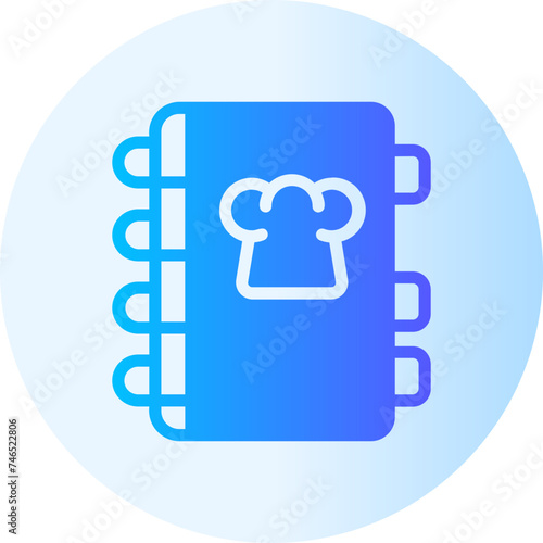 recipe book gradient icon