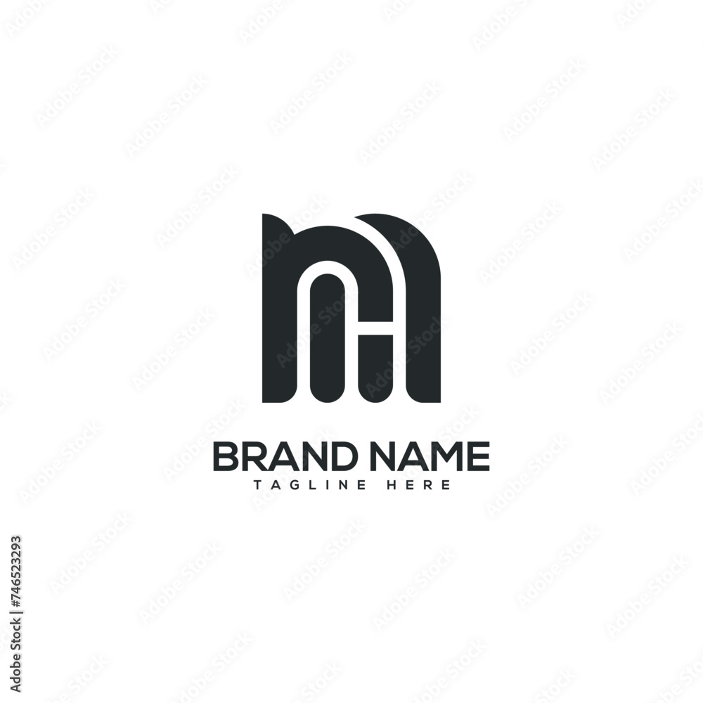 Modern letter NH HN logo design vector template. Initials monogram icon. Modern letter NH HN logo design vector template. Initials monogram icon.