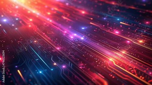 Abstract Technology Background