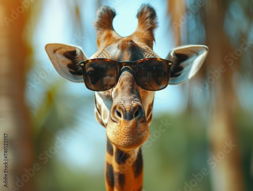 Cool Giraffe with Sunglasses © Custom Media