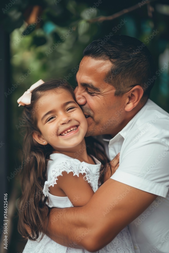 A heartwarming moment between a father and his daughter. Fictional Character Created By Generated By Generated AI. A heartwarming moment between a father and his daughter. Fictional Character Created By Generated By Generated AI.